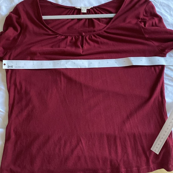 White Stuff UK Brand - red long sleeve top Size 10 US (UK 14) - Picture 7 of 10